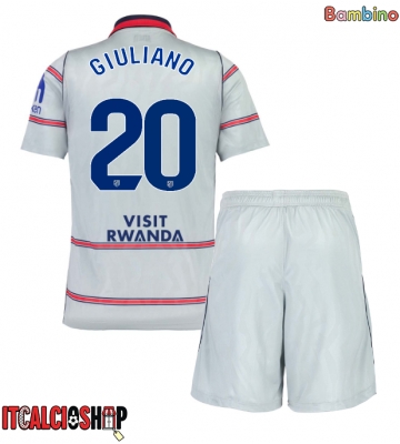 Atletico Madrid Giuliano Simeone #20 Terza Maglia Bambino 2026-27 Manica Corta (+ Pantaloni corti)